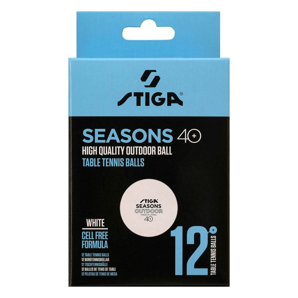 STIGA Ball Seasons Outdoor ABS White 12-Pack