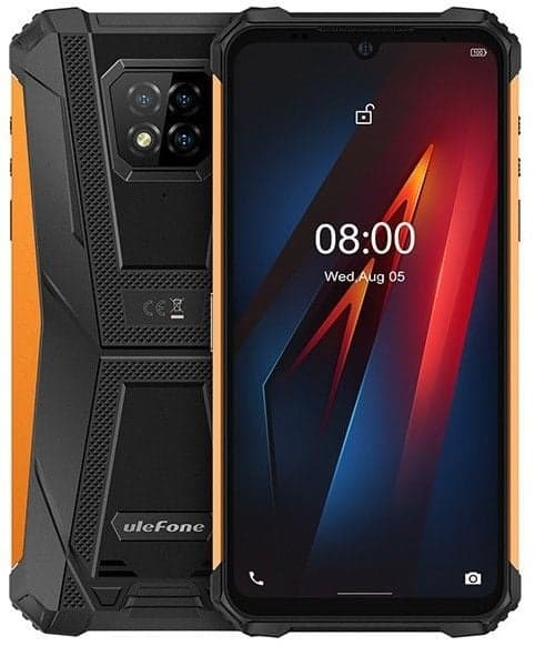 Ulefone Armor 8 Pro -älypuhelin, musta/oranssi
