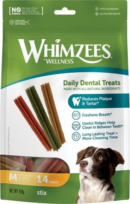 Whimzees Stix M hammashoitoherkku, 14 kpl