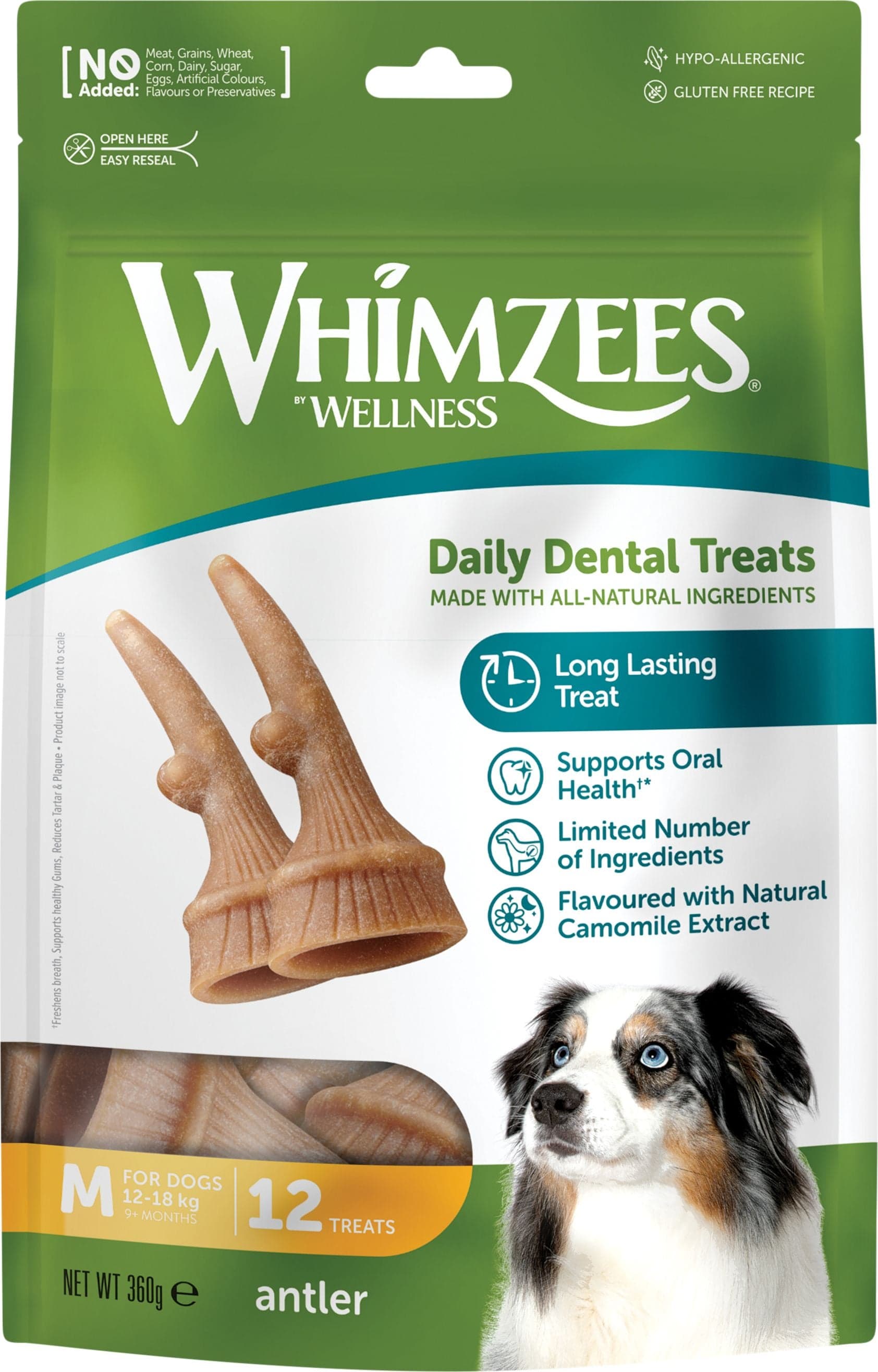 Whimzees Occupy Antler M hammashoitoherkku, 12 kpl
