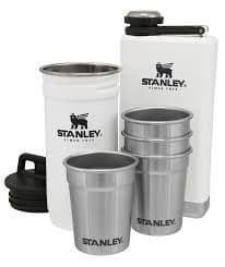 Stanley Adventure -shottilasi- ja taskumattisetti, valkoinen