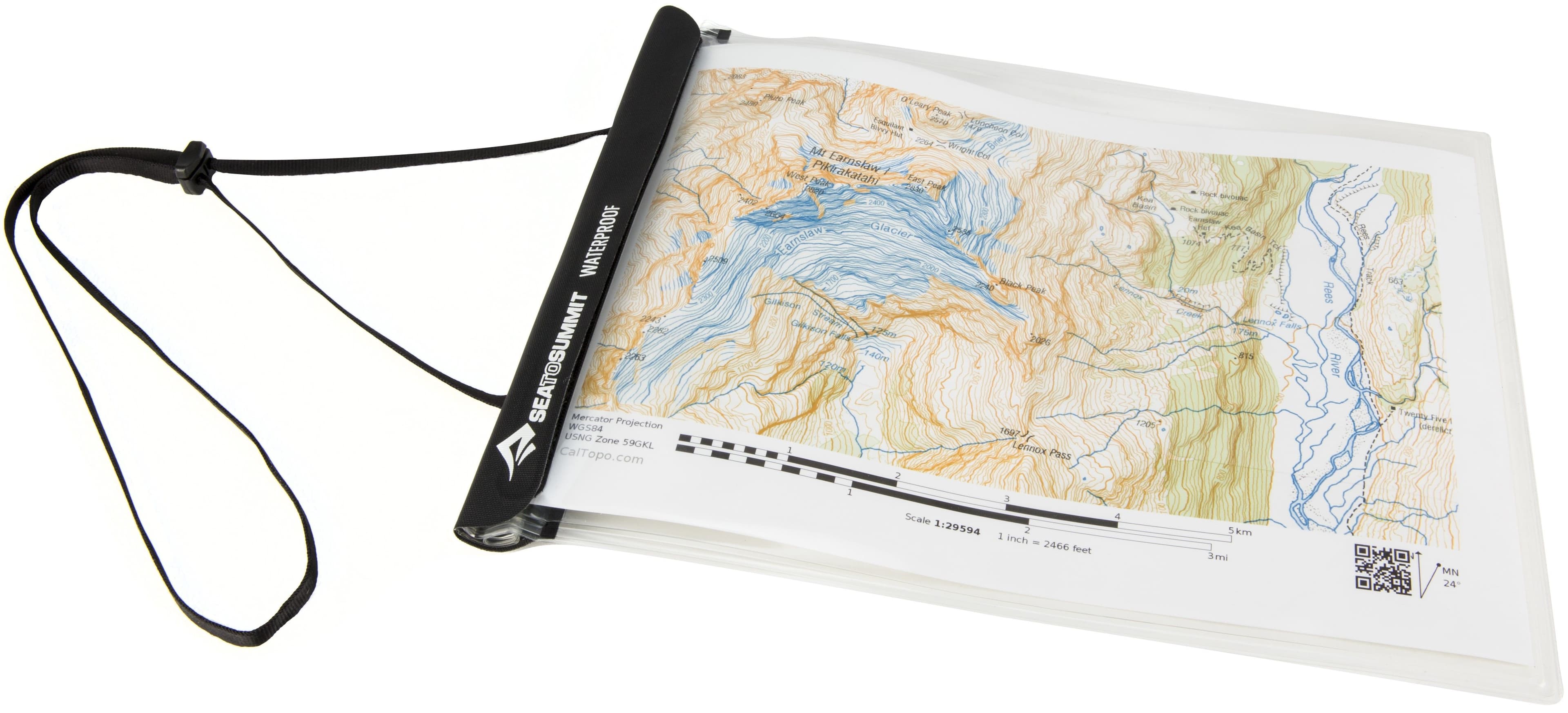 Sea to Summit Map Case Small Waterproof Clear karttatasku, 21 x 30 cm