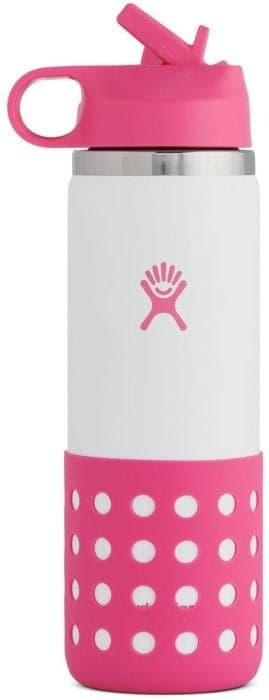 Hydro Flask HydroFlask Wide Mouth Kids lasten juomapullo, 591 ml, vaaleanpunainen/valkoinen