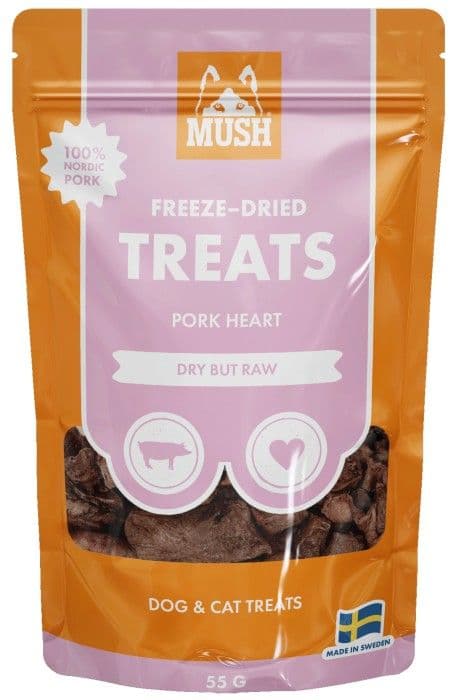 MUSH Treats Frystorkat Grishjärta 50 g