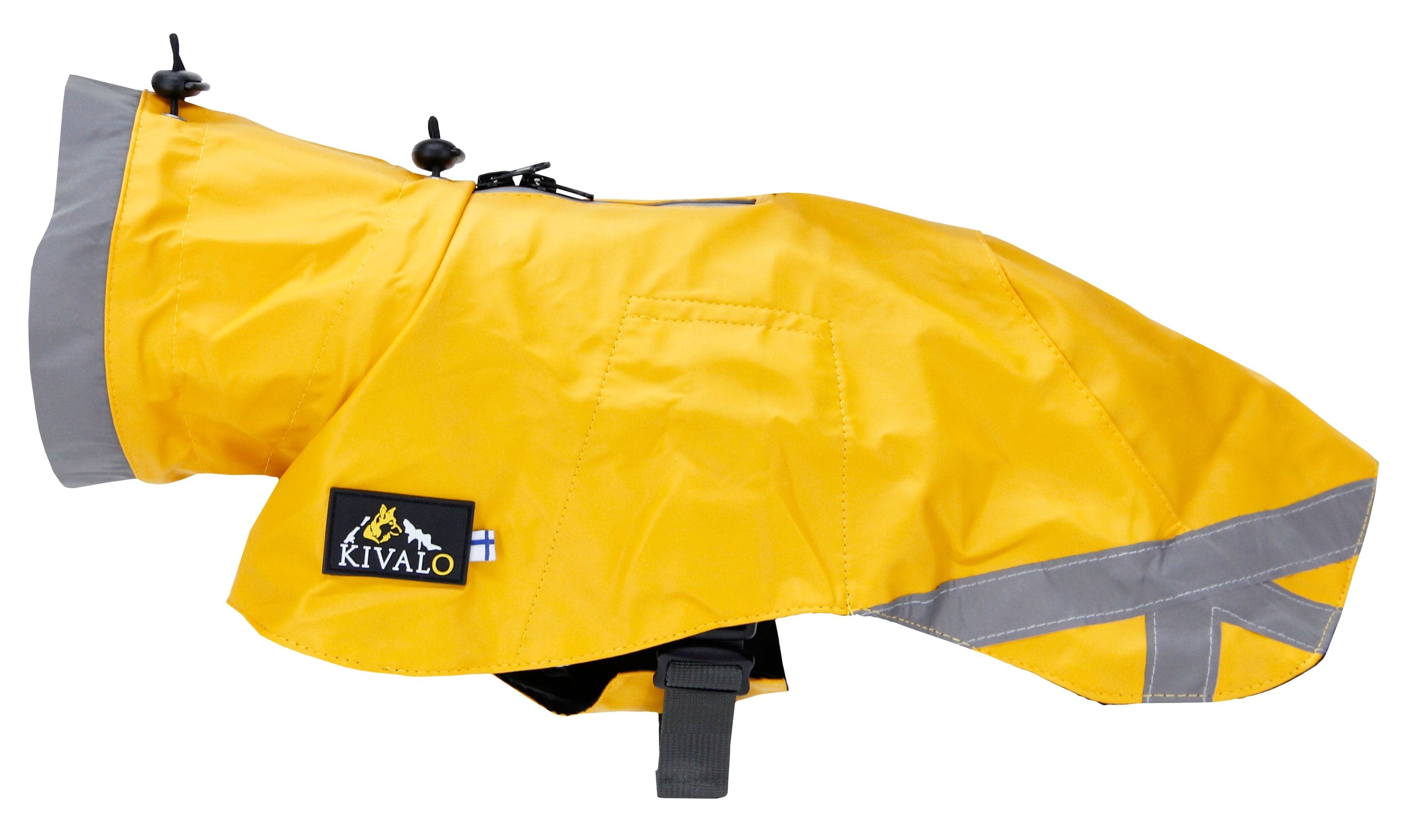 Kivalo Niva Dog Raincoat koiran sadetakki, 40 cm, keltainen