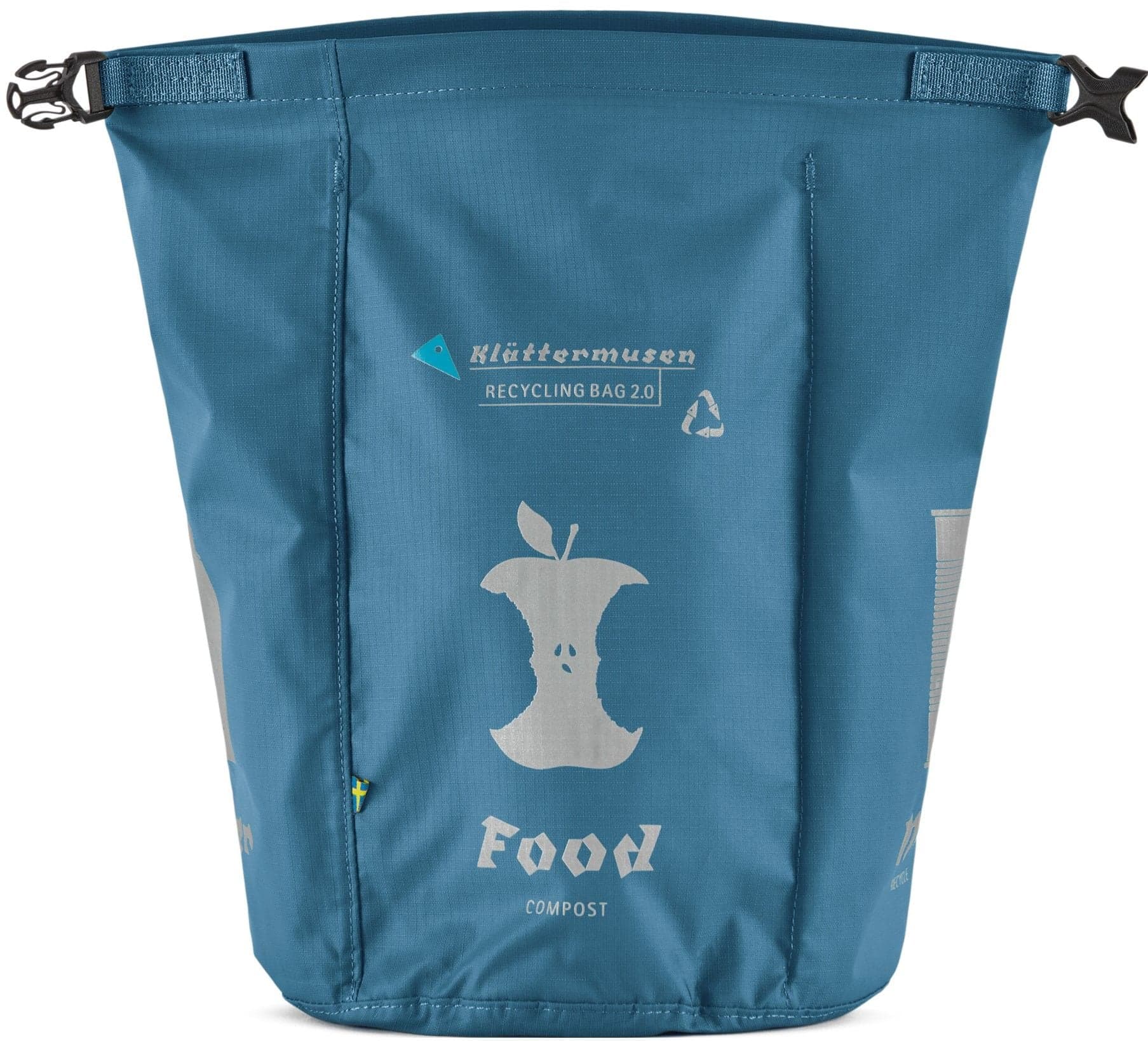 Klättermusen Recycling Bag 2.0 kestoroskapussi, vaaleansininen