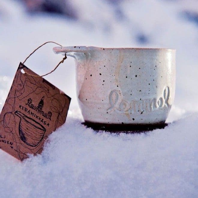 Lemmelkaffe keraaminen kahvikuppi