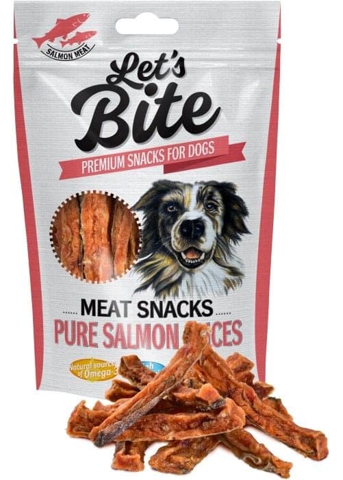 Let's Bite Lets Bite Meat Snacks Pure Salmon Slices 80 g