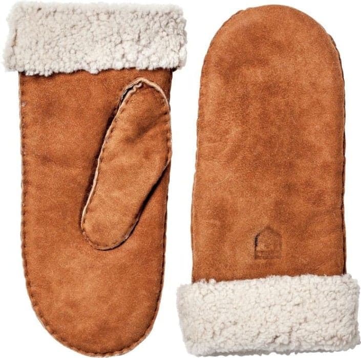 Hestra Sheepskin Mitt naisten nahkakintaat, ruskea