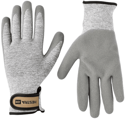 Hestra JOB Verde Flex puutarhahanskat, harmaa