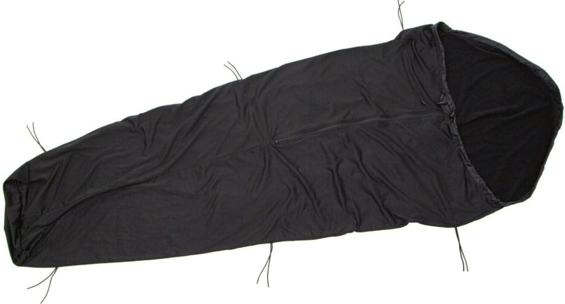 Carinthia Grizzly Mid Zip fleecemakuupussi, musta