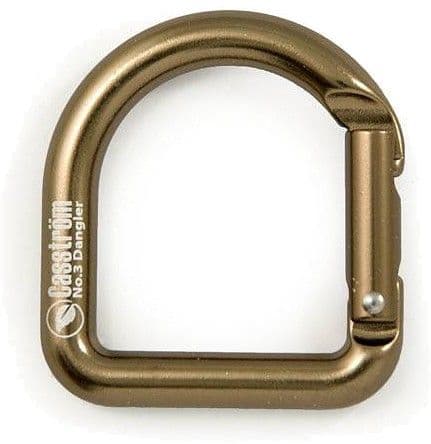Casström No.3 Dangler -karabiinihaka, antiikkimessinki