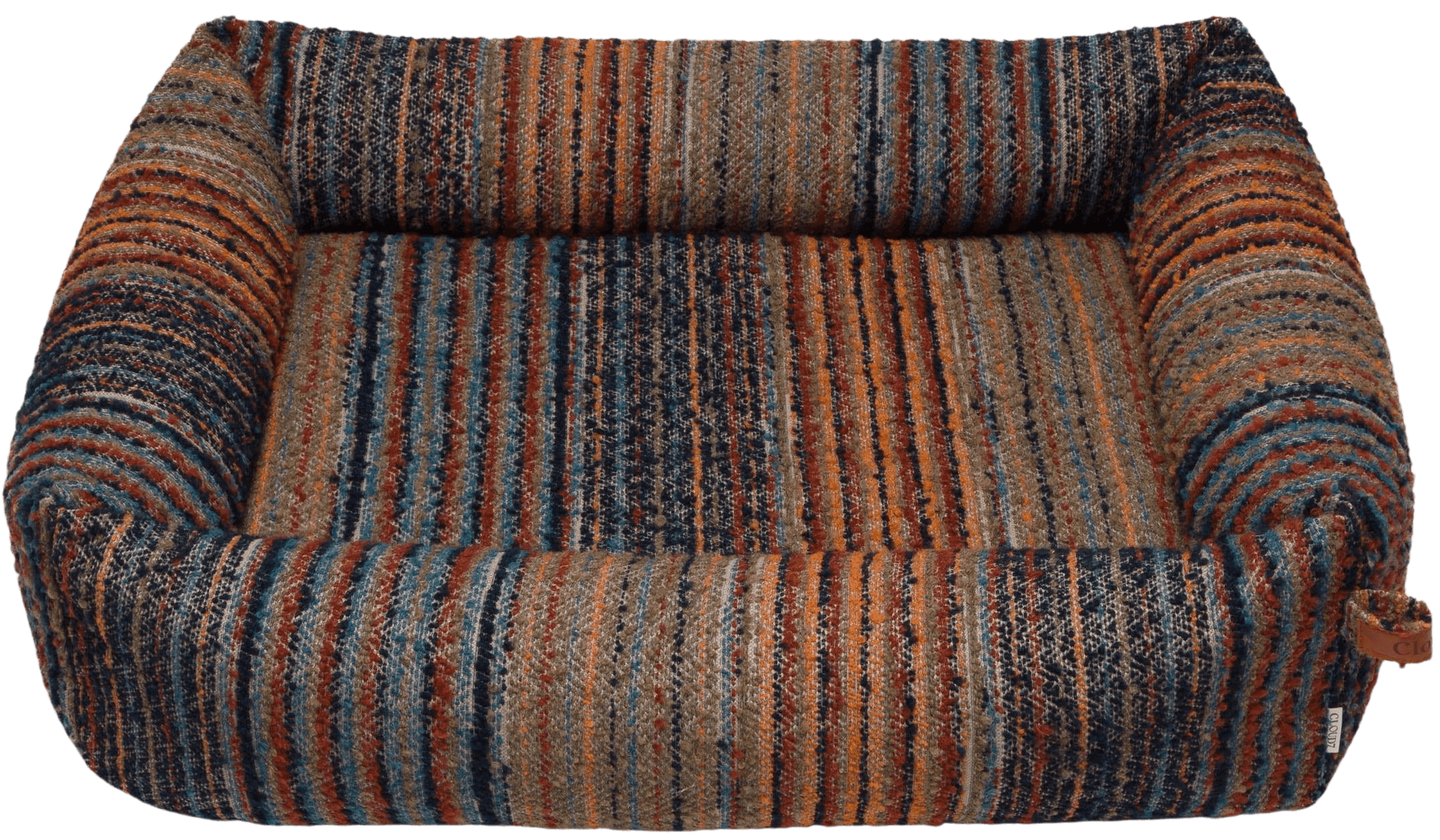 Cloud7 Sleepy Stripes koiranpeti, S, Blue-Red