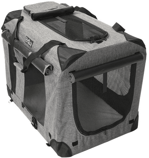 Brava Highway Dog Crate kevythäkki, XL, vaaleanharmaa