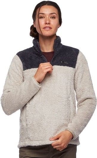 Black Diamond Roadie Quarter Zip naisten fleecepusero, beige/harmaa