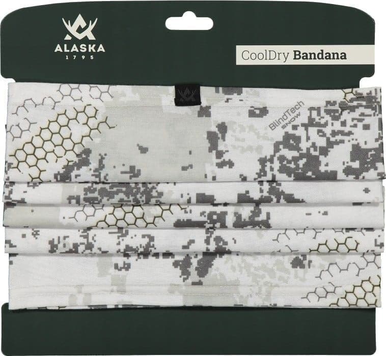 Alaska 1795 CoolDry Bandana, BlindTech Snow