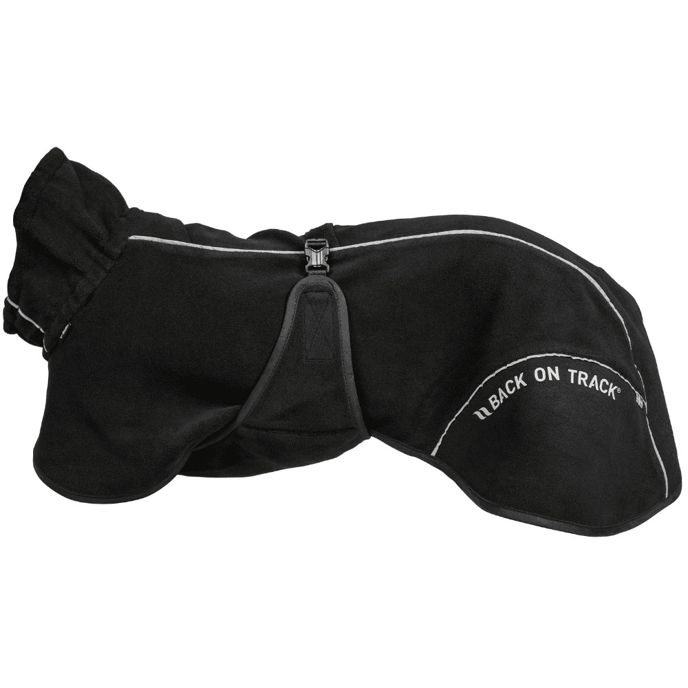 Back on Track Bay Fleece Coat Low Set Tail 40-50 cm Musta