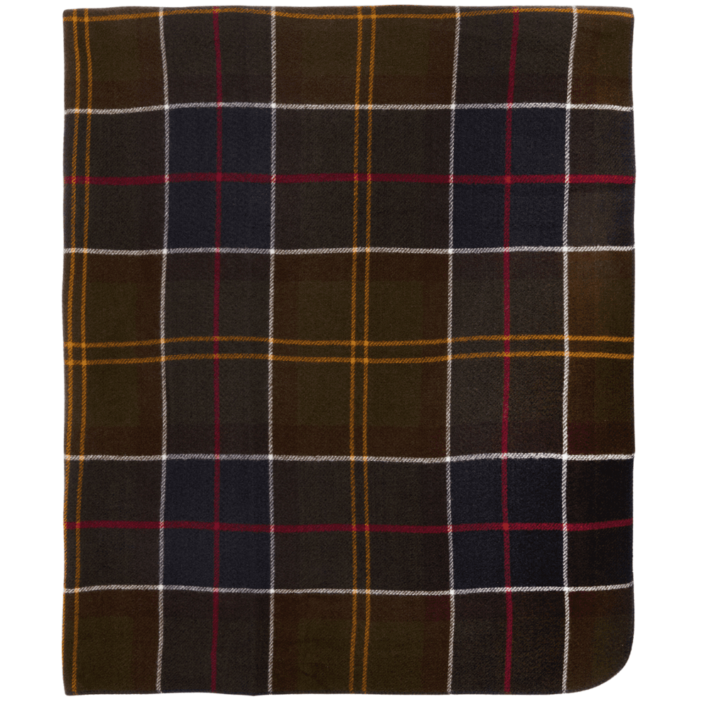 Barbour Dog Tartan Blanket Classic Tartan