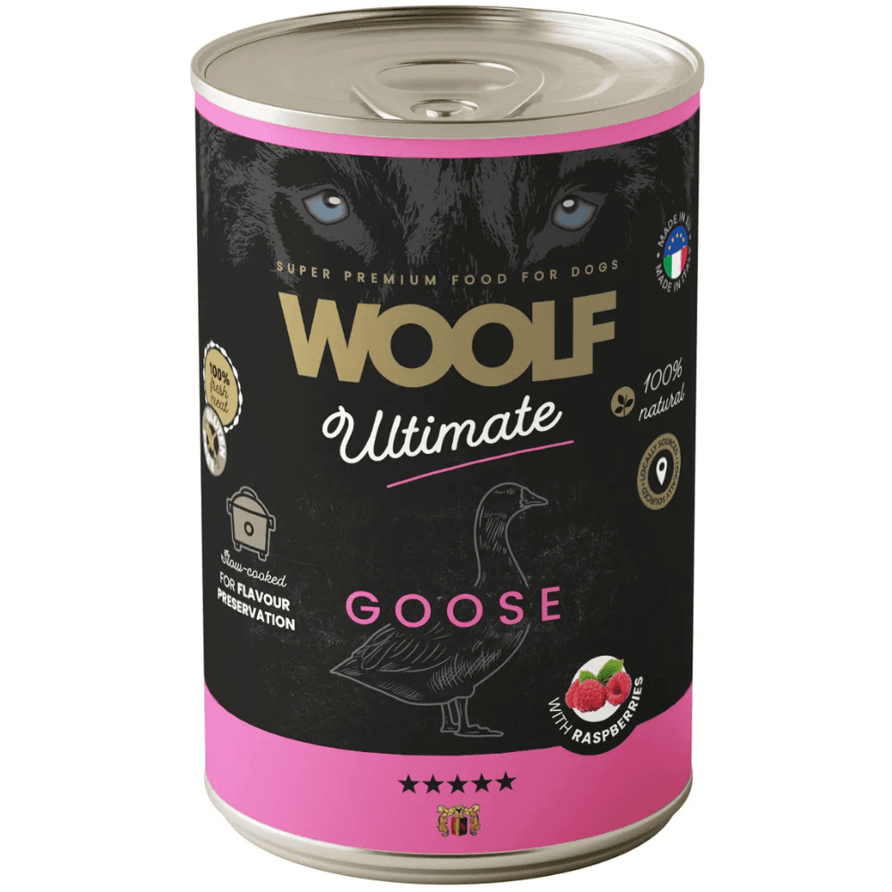 Woolf Ultimate Canned Dogfood - Goose With Raspberry