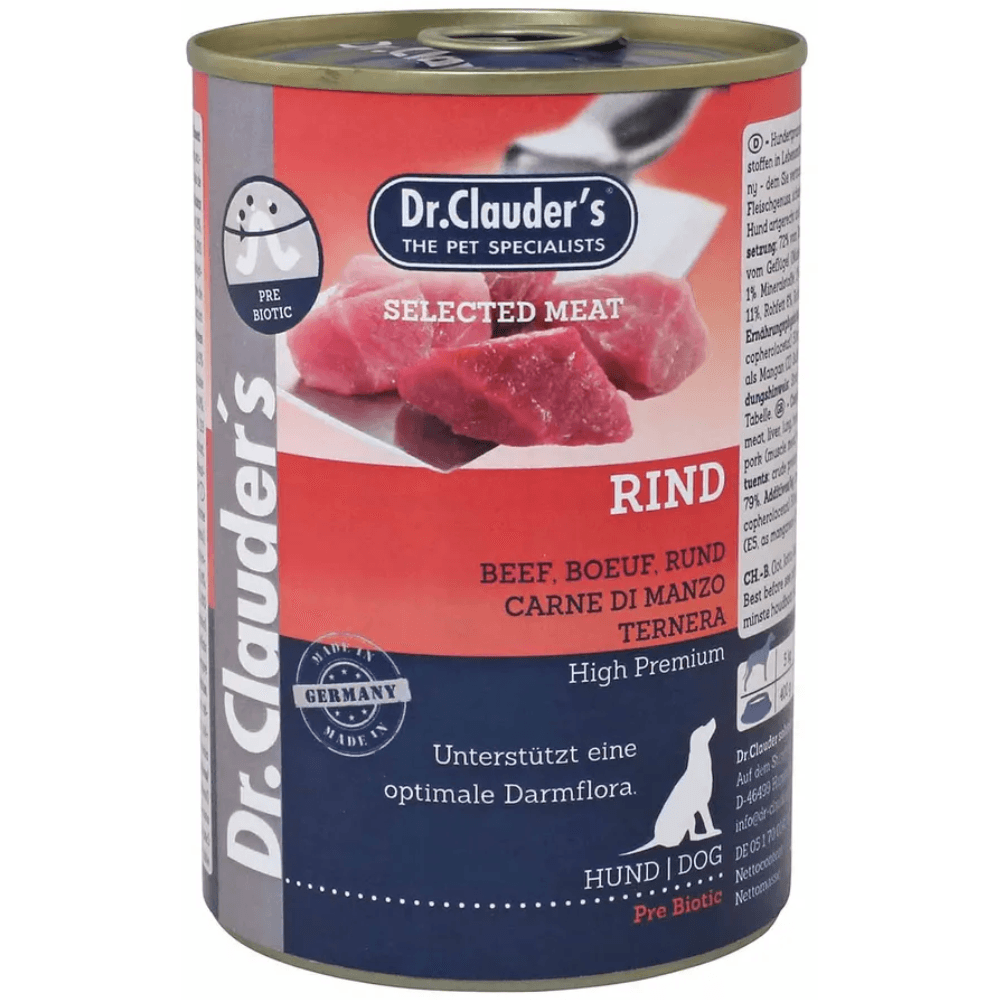 Dr Clauders Prebiotic Beef 400 g Dog Wet Food