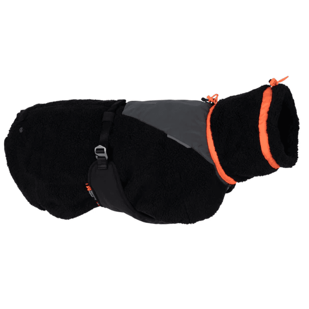 Non-stop dogwear Trekking Fleece Dog Jacket 30-36 Musta / Oranssi