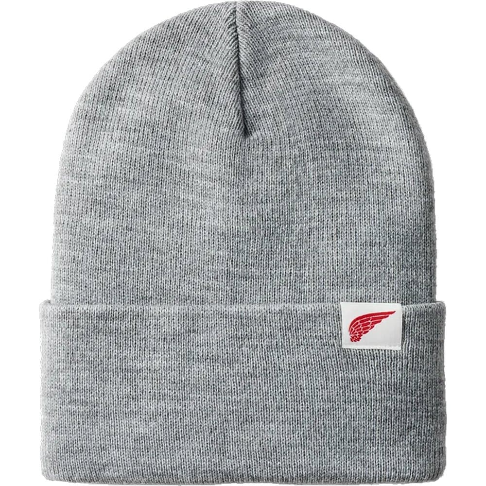 Red Wing Shoes Logo Knit Beanie Vaalea meleerattu harmaa (Light Gray Heather)