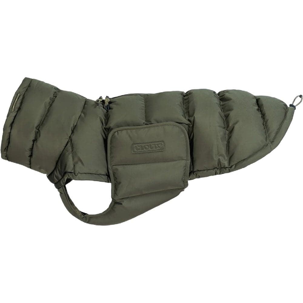 Cloud7 Dog Coat Alaska Size 6-7 Vaalea oliivinvihreä