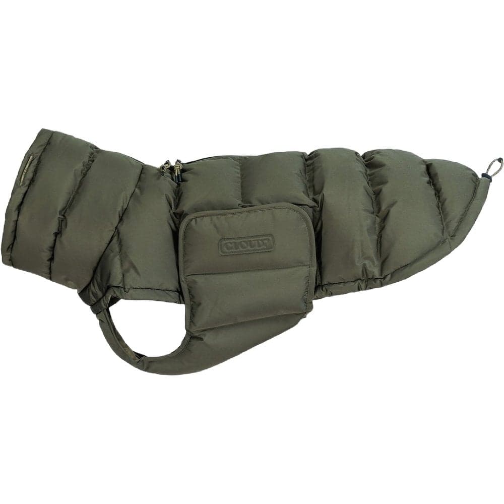 Cloud7 Dog Coat Alaska Size 2 Vaalea oliivinvihreä