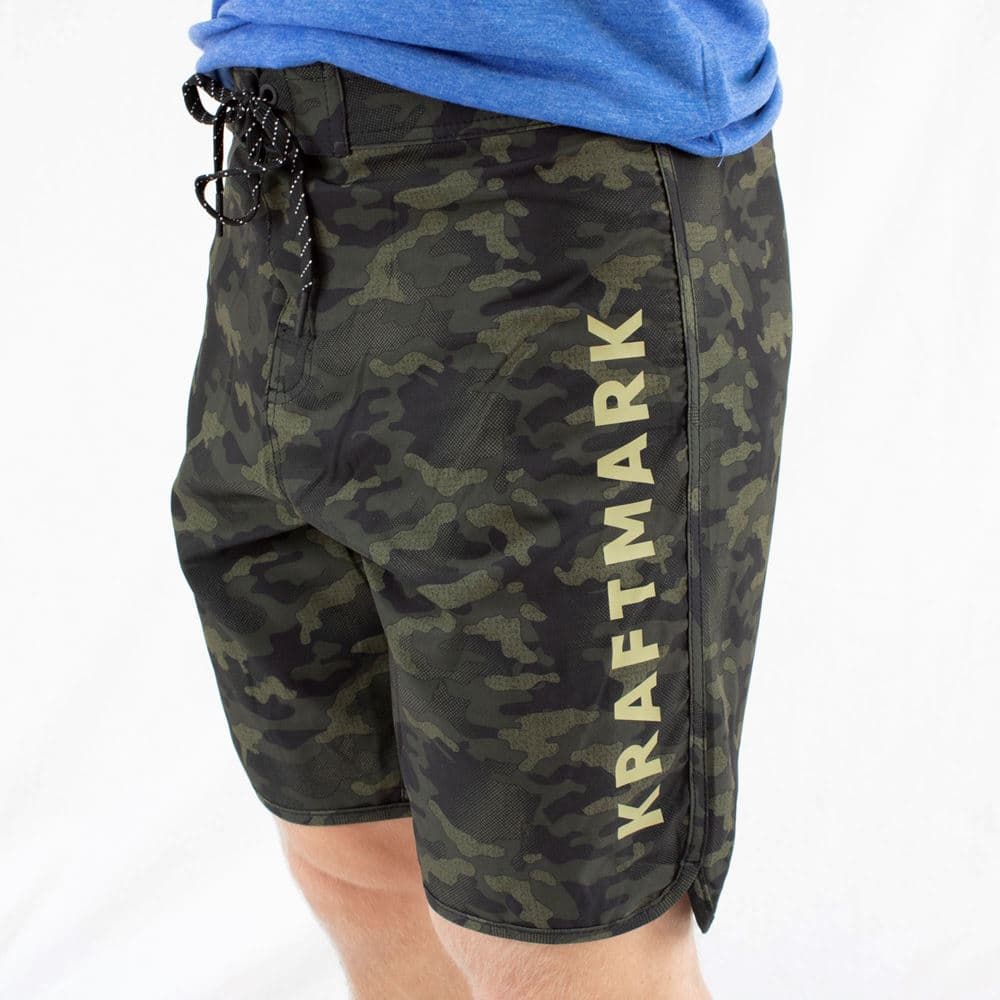 Kraftmark Boardshorts Camo Green Men