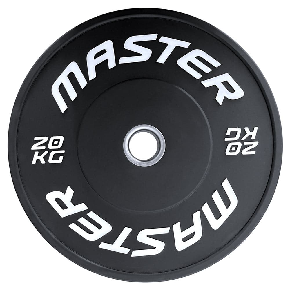 Master Fitness Painolevy Bumperplate Musta, Levypainot Bumper
