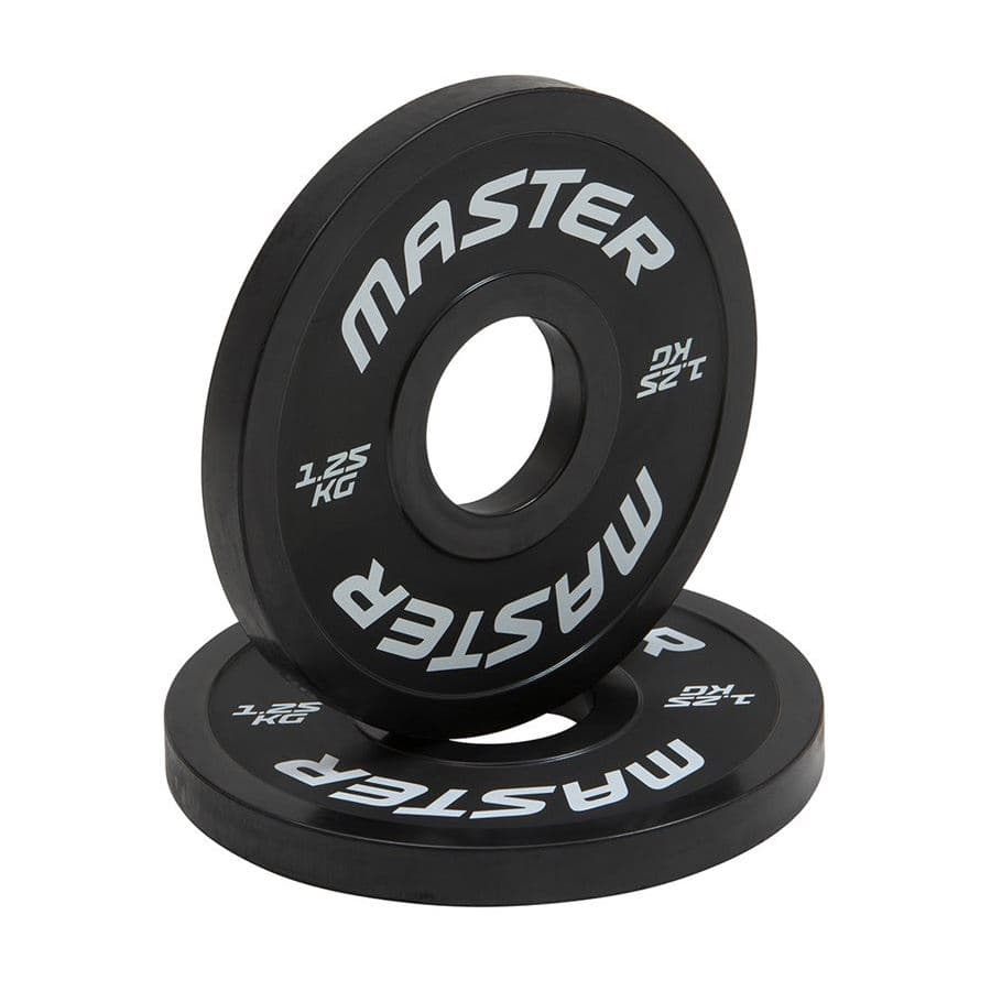 Master Fitness Change Plate 2 X 125 kg, Levypainot Kumipäällyste