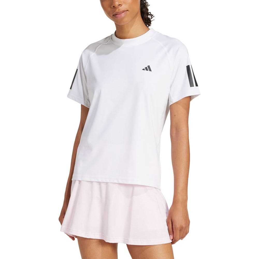 Adidas Club 3-Stripe Tee, Naisten padel ja tennis T-paita