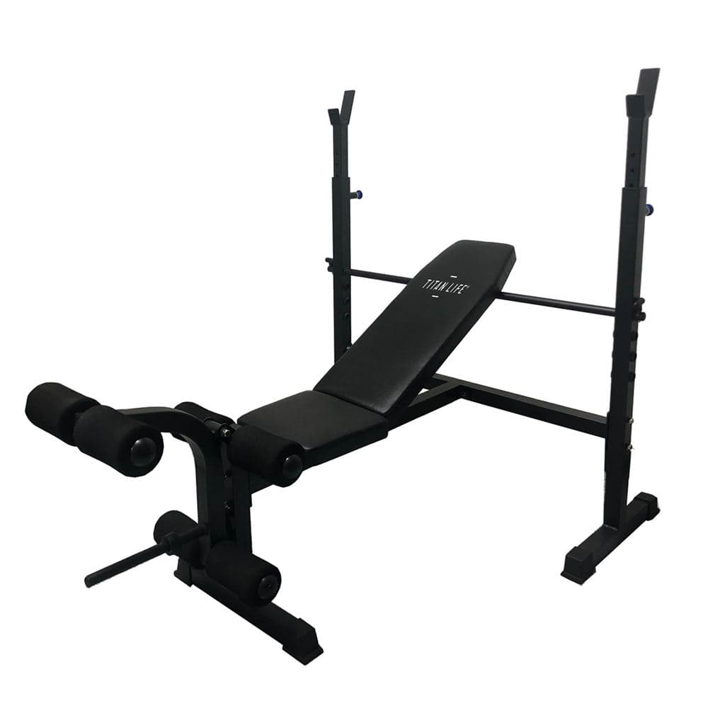 Titan LIFE Essential bench ll, Painonnostopenkki levytankotelineellä