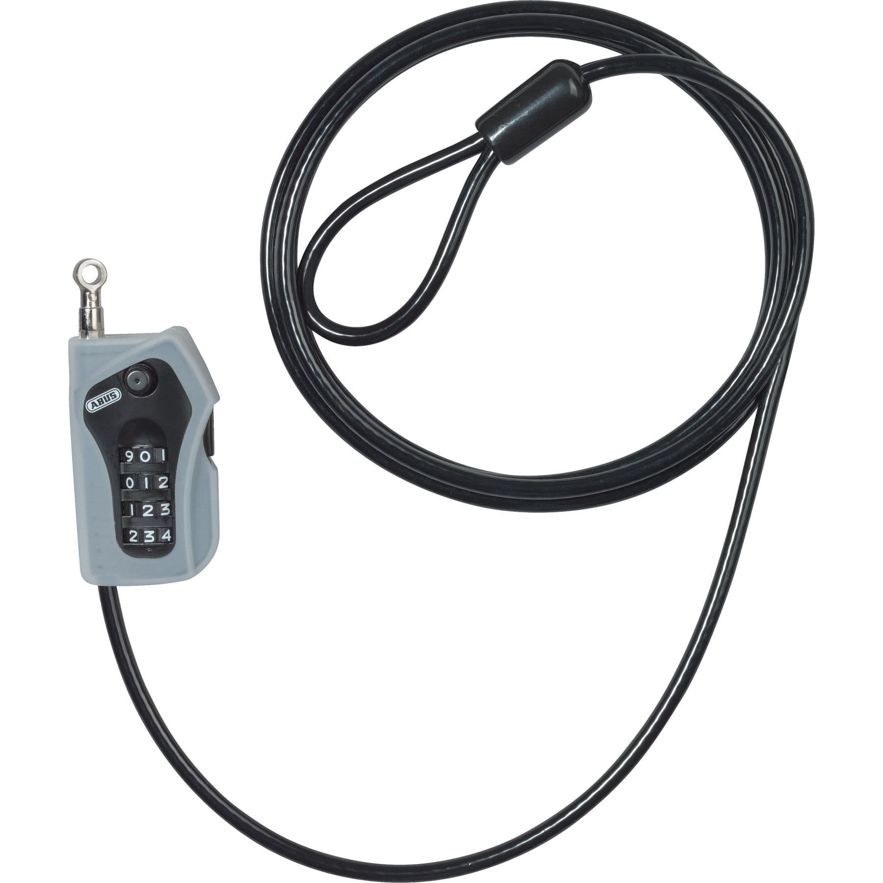 Abus Combiloop 205/200, vaijerilukko, musta