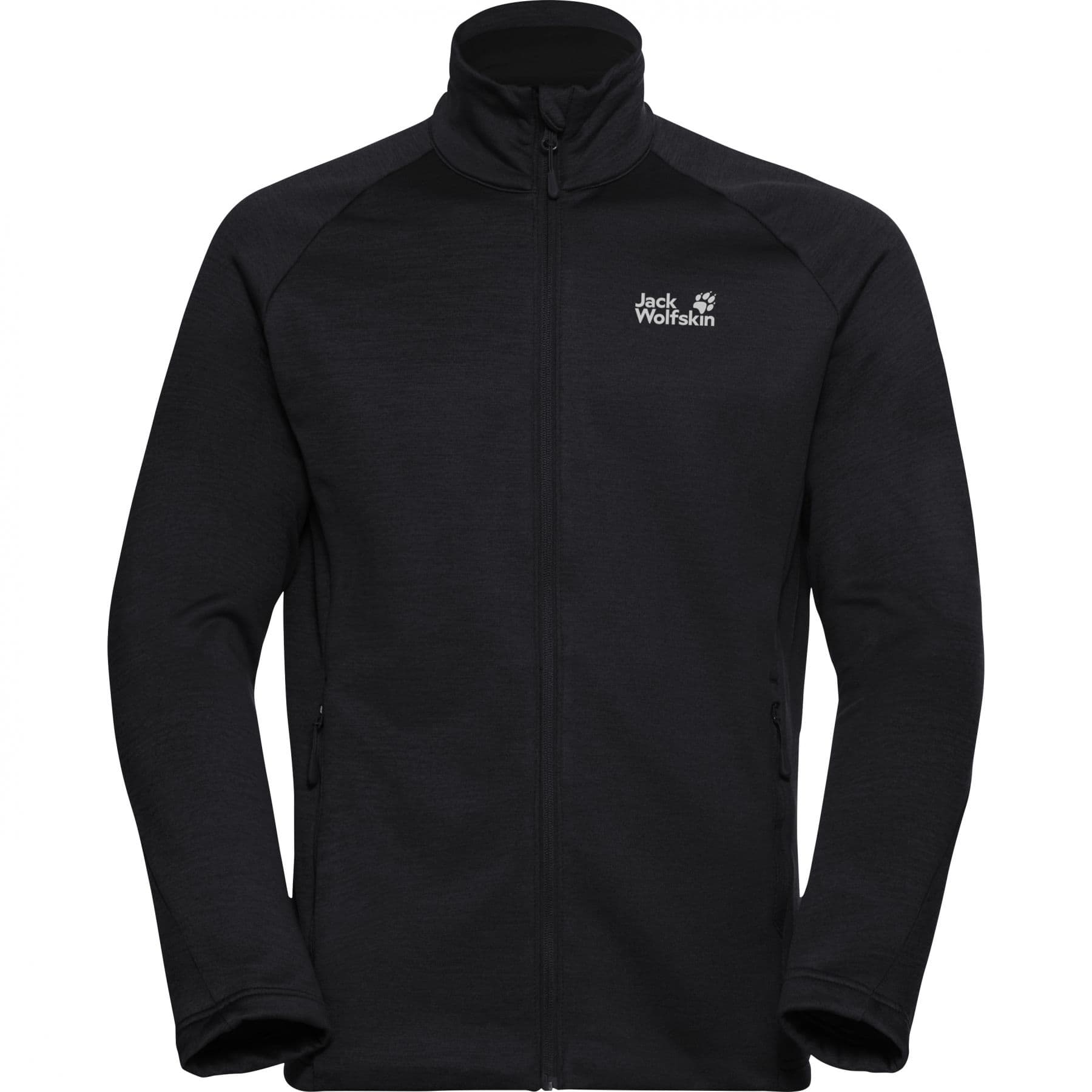 Jack Wolfskin Peak District, fleecepusero, miesten, musta
