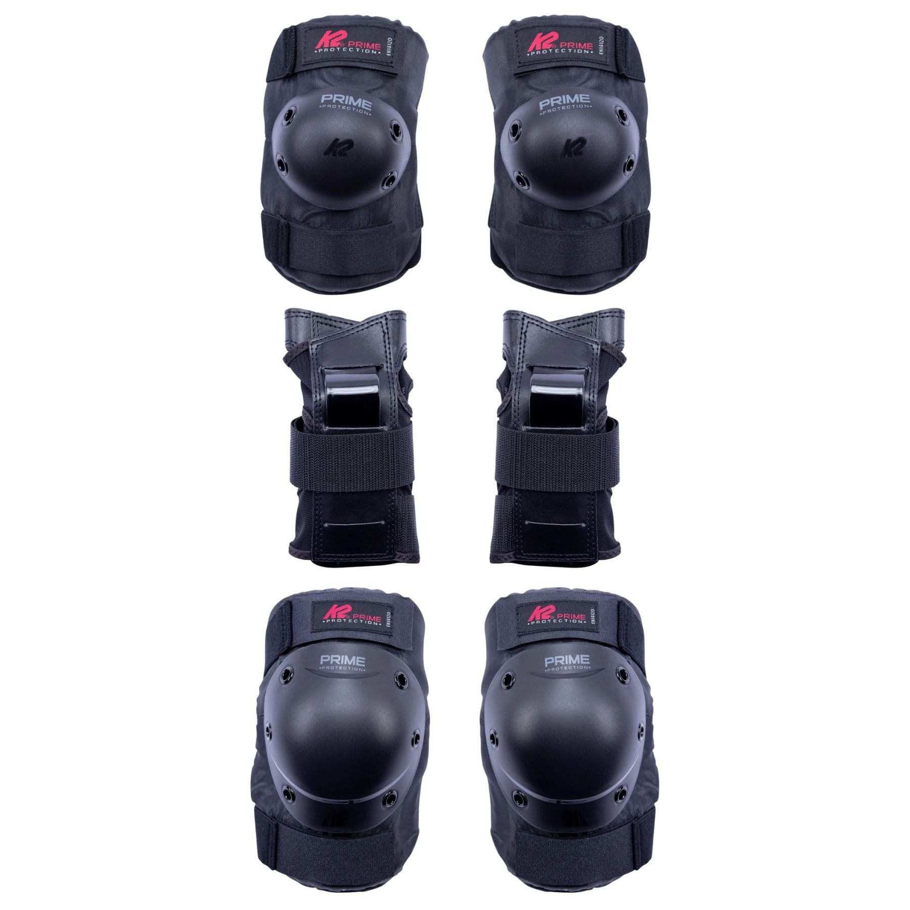 K2 Prime Pad Set, suojainsarja, miesten, musta