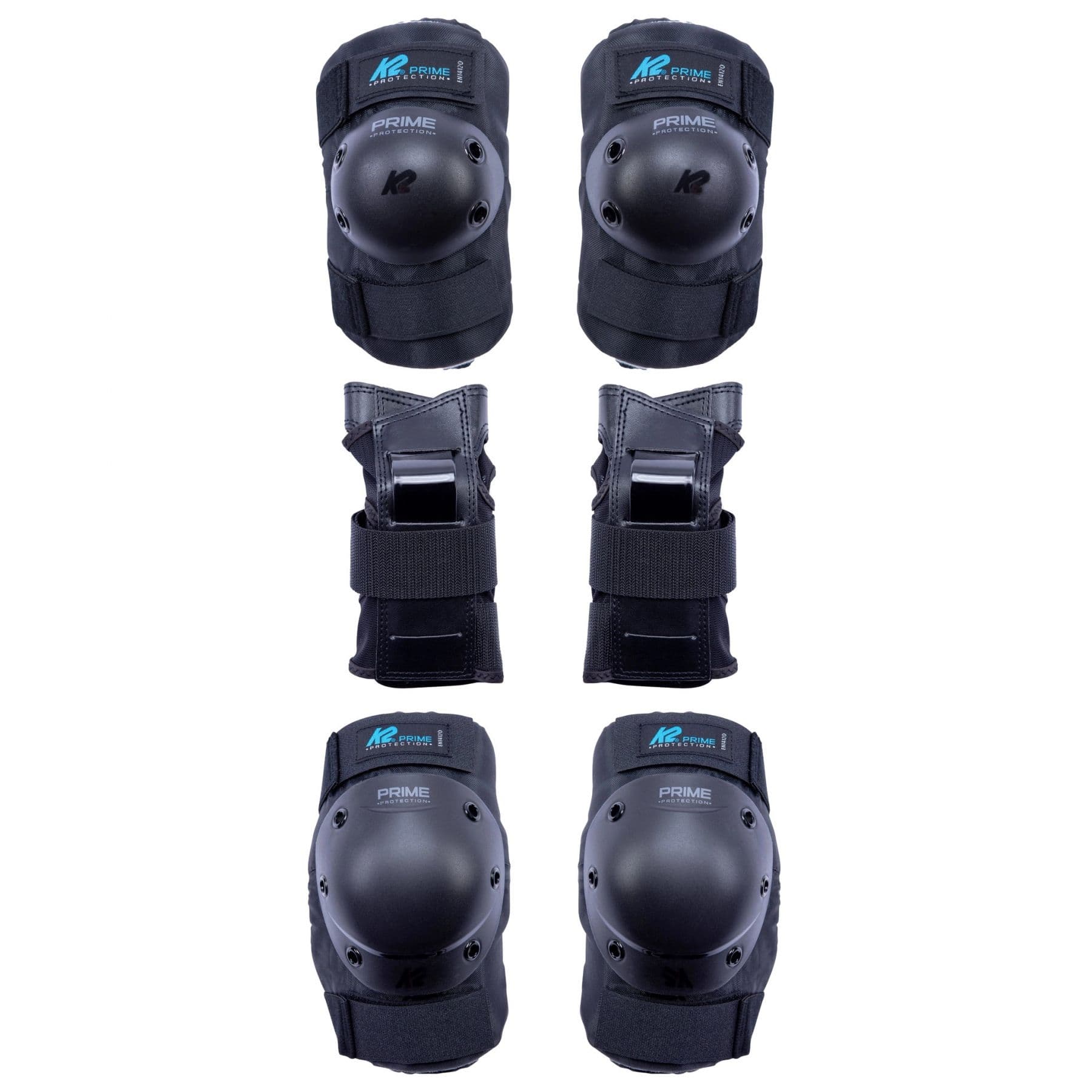 K2 Prime Pad Set, suojainsarja, nainen, musta