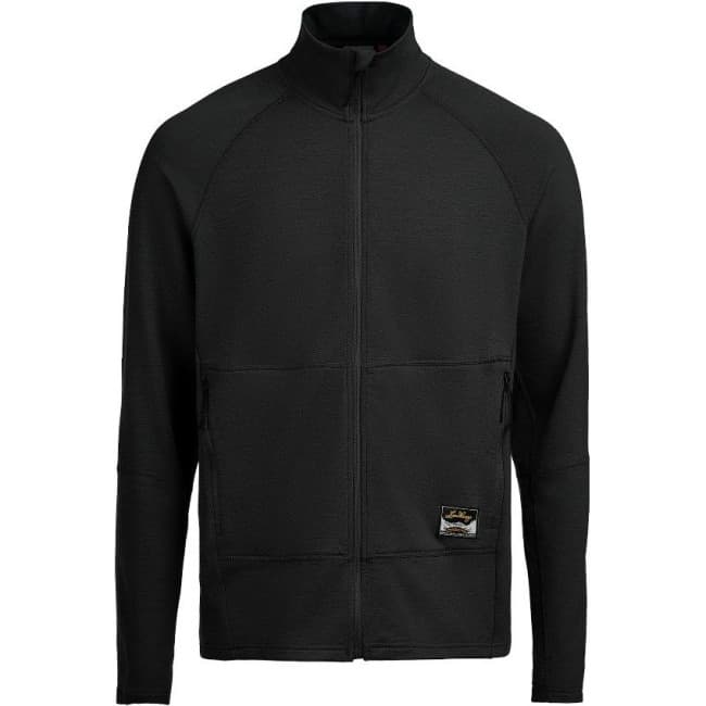 Lundhags Tived Merino Full Zip M, välikerros, musta
