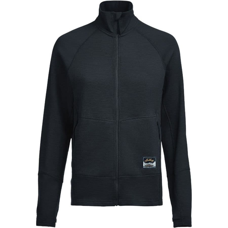Lundhags Tived Merino Full Zip W, välikerros, musta