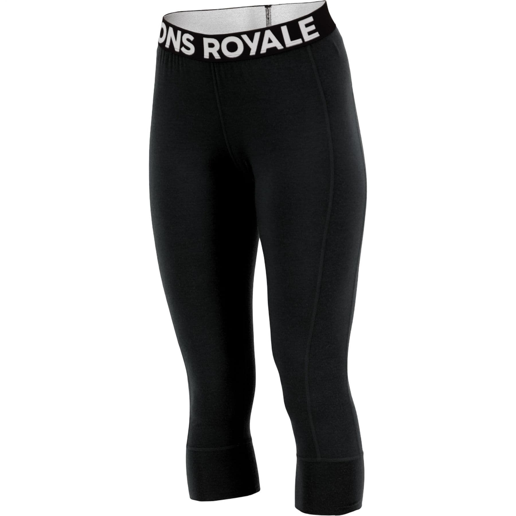 Mons Royale Cascade Merino Base Layer 3/4, aláöltözet nadrág, naisten, musta
