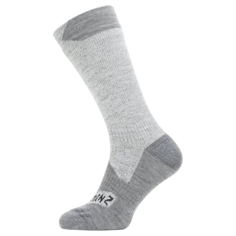 Sealskinz WP All Weather Mid Sock, sukat, harmaa