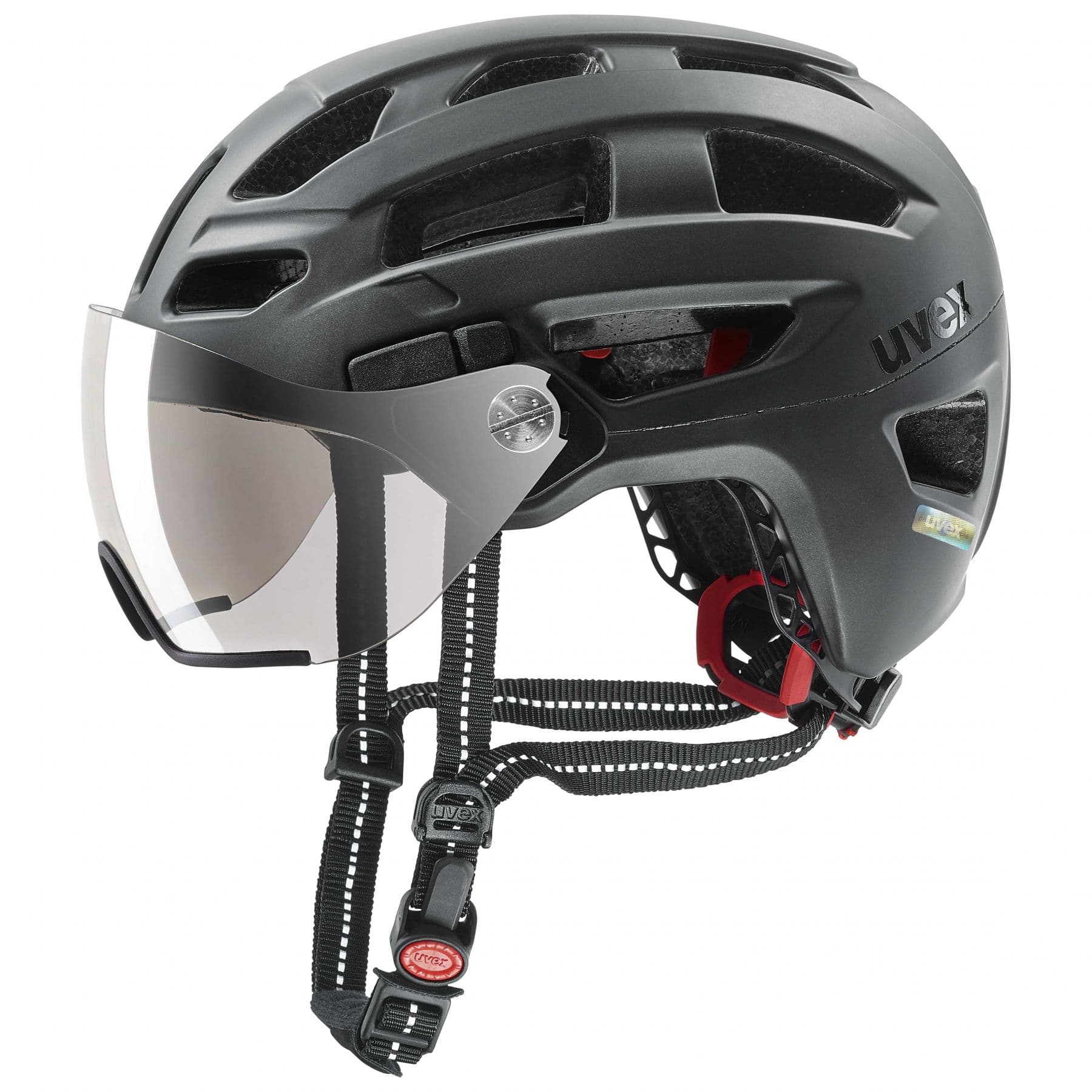 Uvex finale visor, pyöräilykypärä, musta