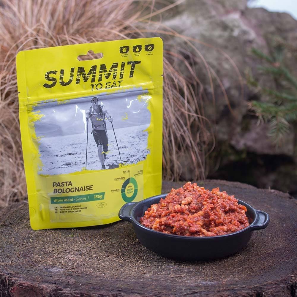Summit To Eat Pasta Bolognese retkiruoka melontaan