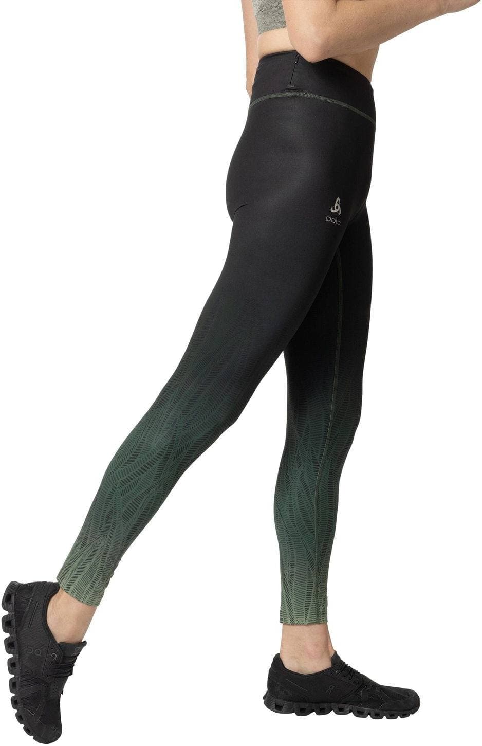 Odlo Women's Zeroweight Print Tights naisten juoksutrikoot