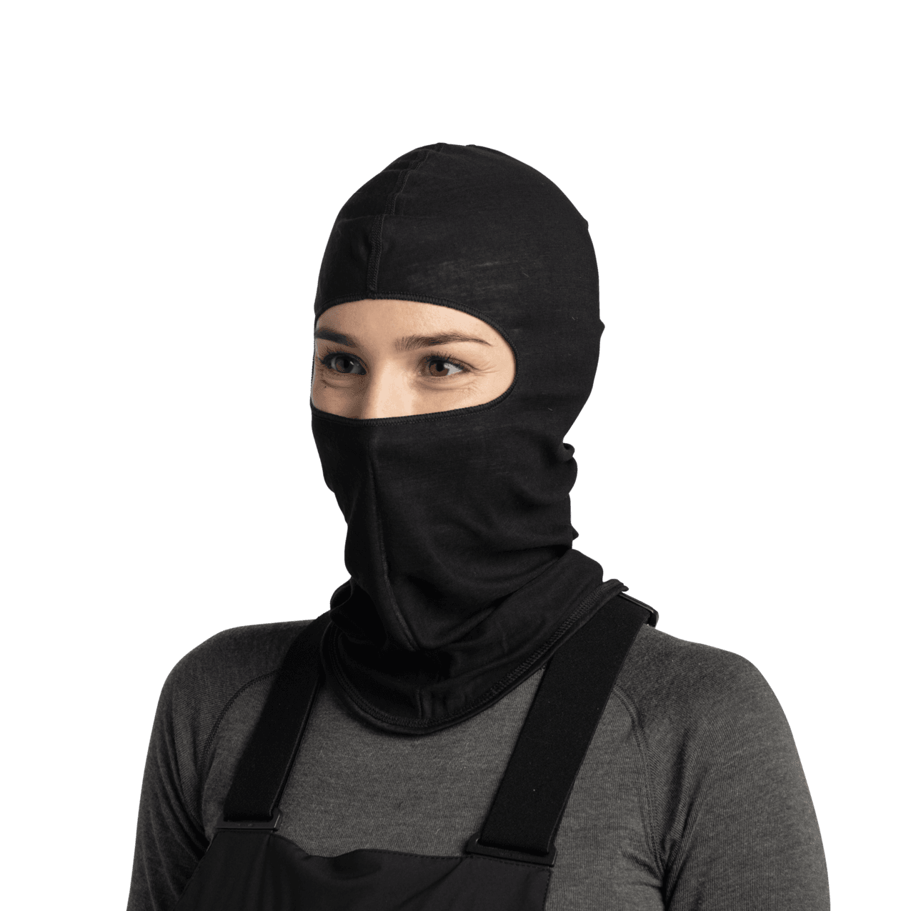 Buff Merino Lightweight Balaclava Black