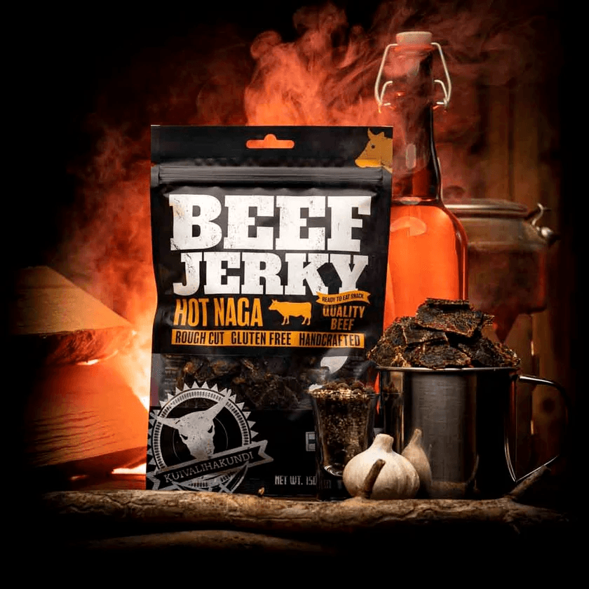 Kuivalihakundi Beef Jerky Hot Naga 120g kuivaliha