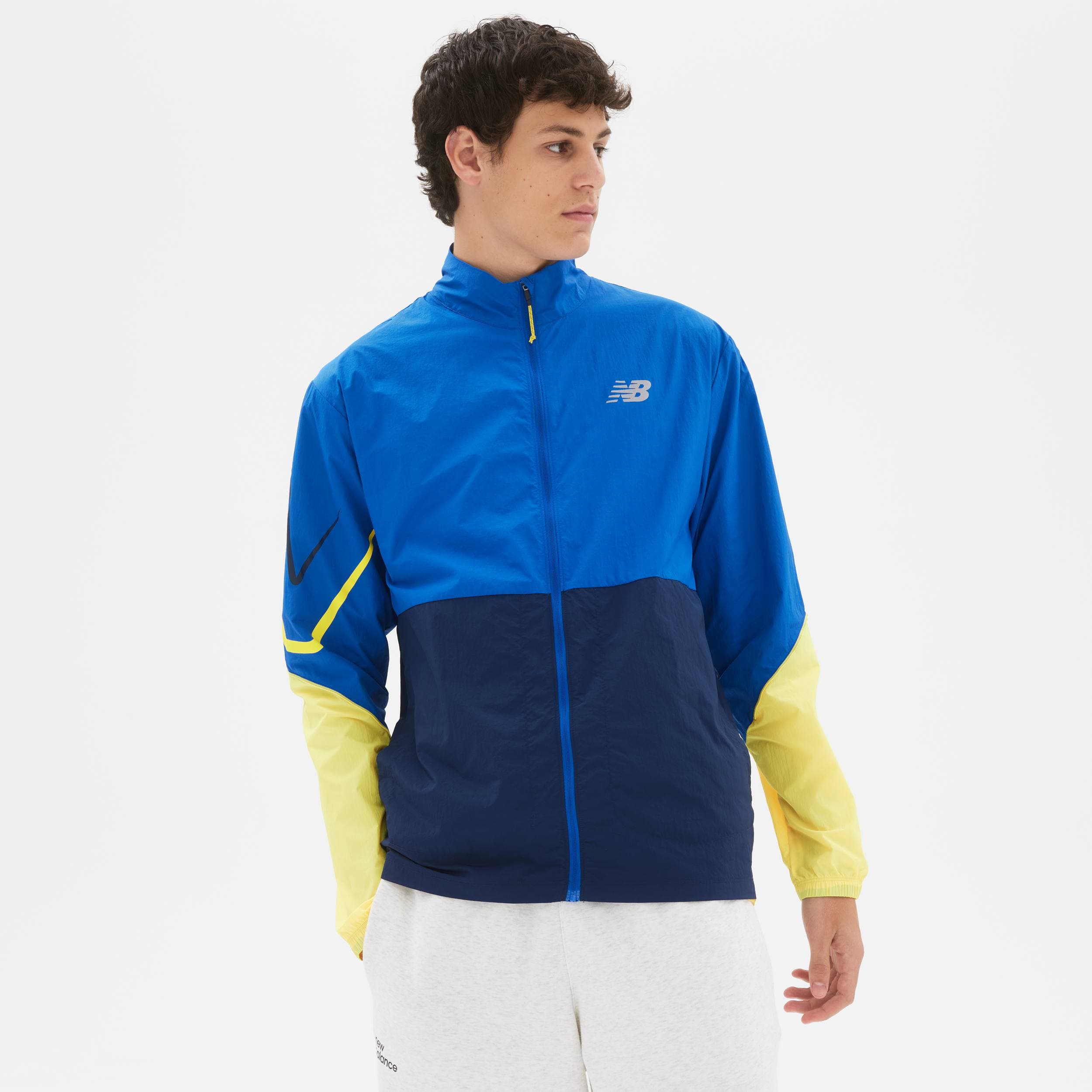 New Balance Men's Graphic Impact Run Packable Jacket miesten juoksutakki