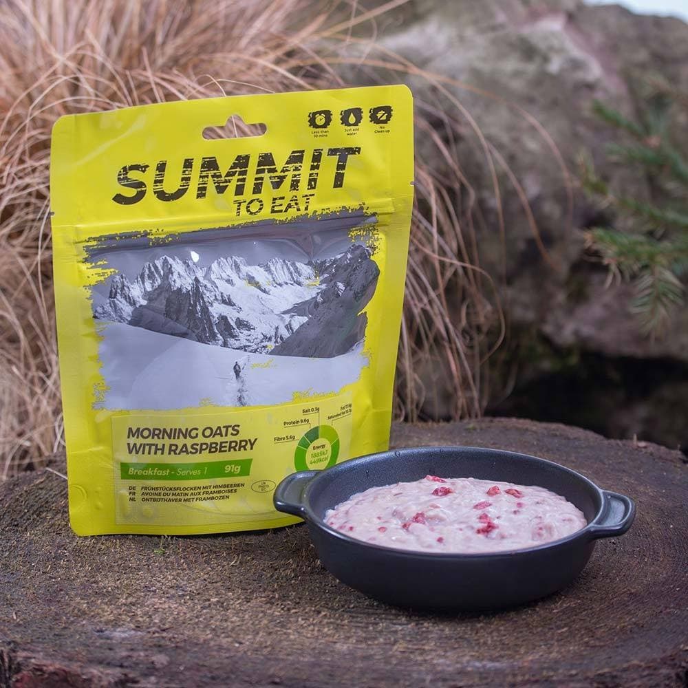 Summit To Eat Morning Oats With Raspberry retkiruoka
