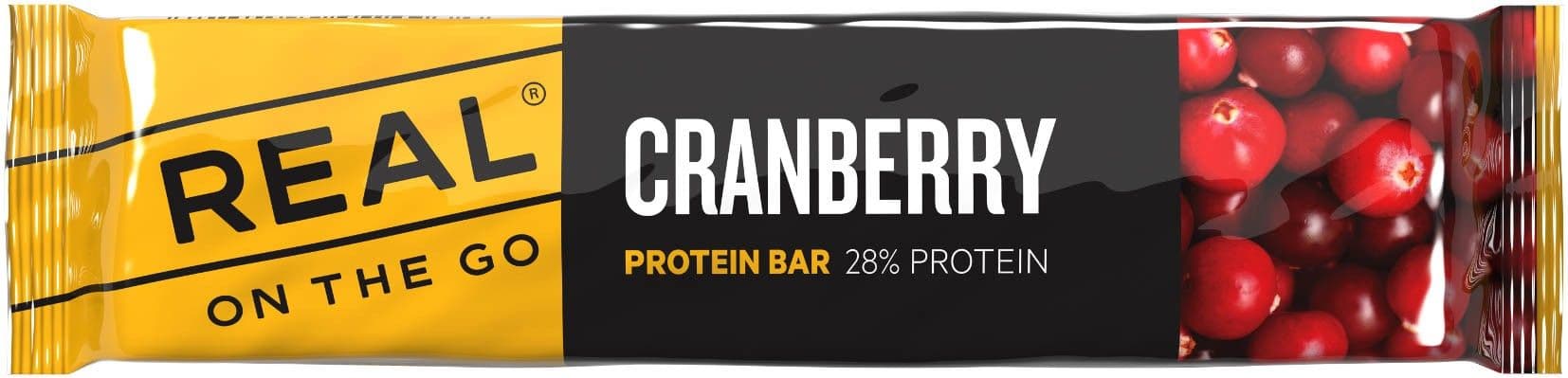 REAL On The Go Protein Bar Cranberry proteiinipatukka