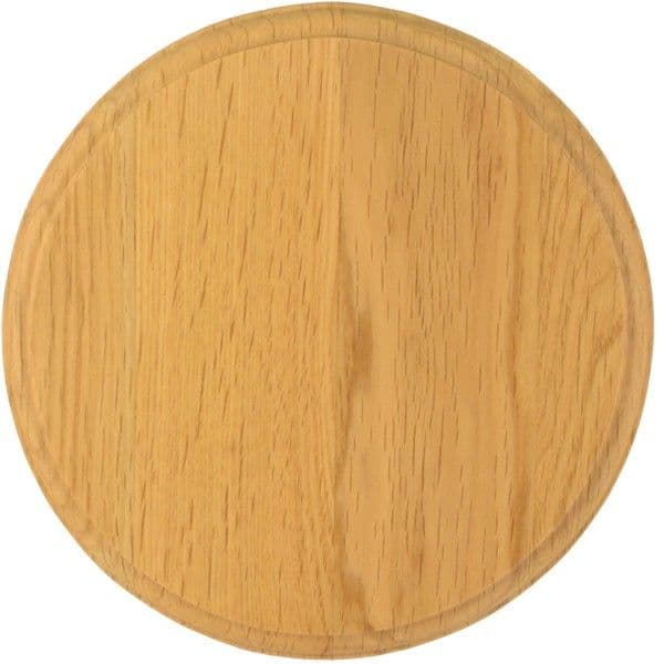 Grey Oak -villisika- tai majavatrofeen taustalevy, 12 cm, vaalea tammi